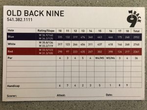 Rates & Specials - Old Back Nine